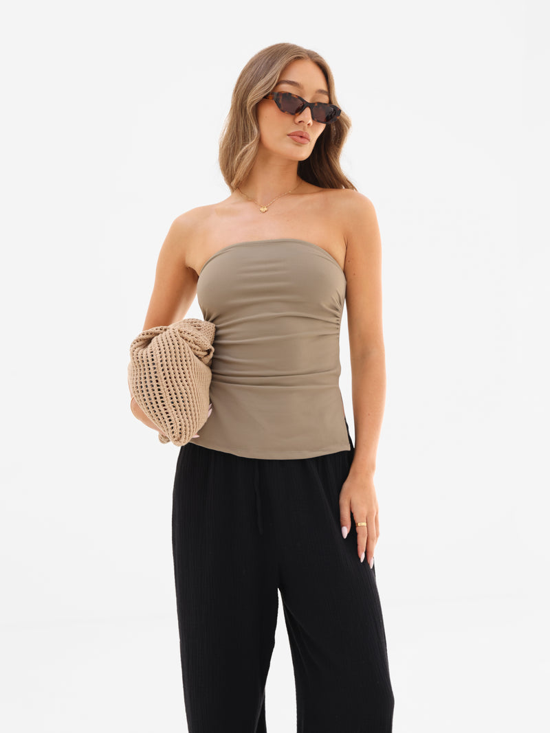 Solea Bandeau Top - Taupe