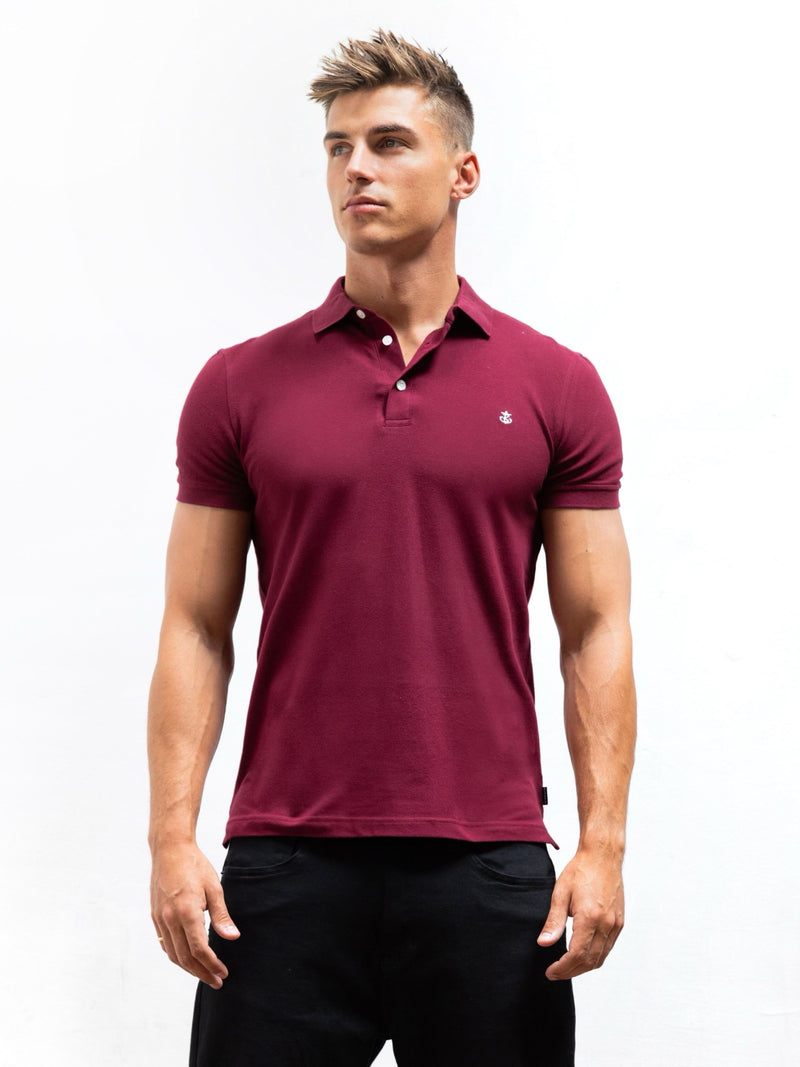 Anchor Polo Shirt - Burgundy