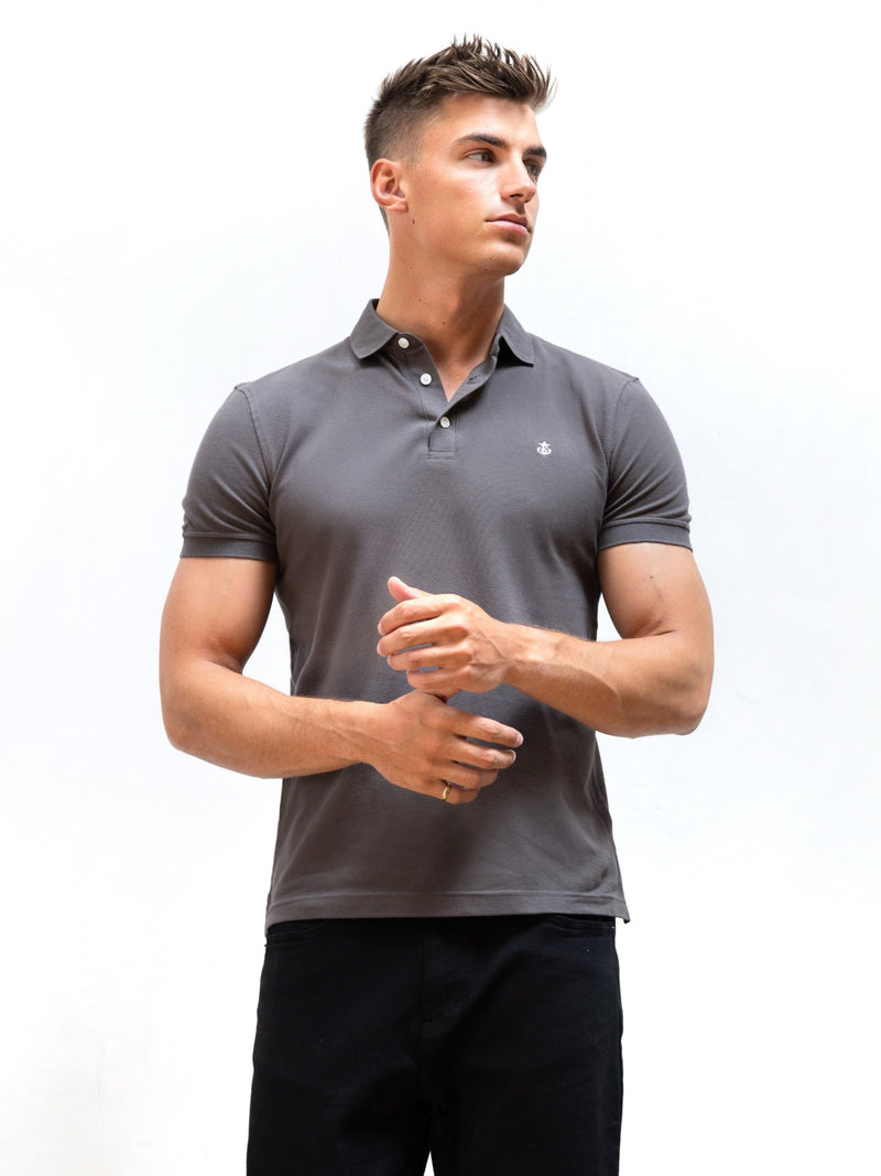 Anchor Polo Shirt - Grey