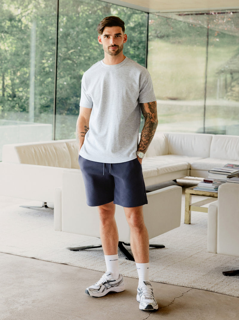 Blakely Basic Relaxed Jogger Shorts - True Navy