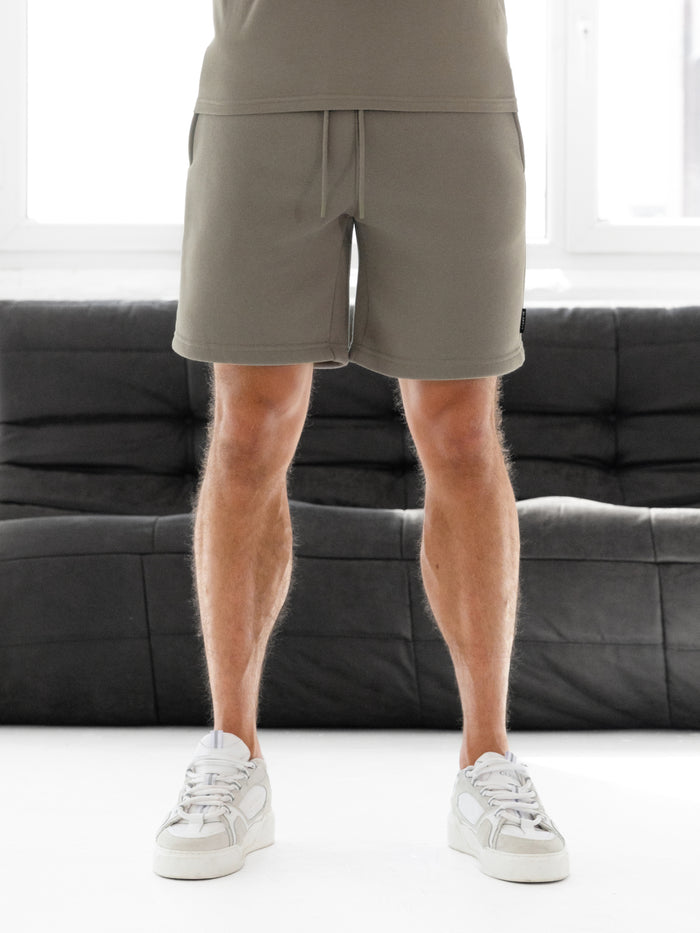 Blakely Basic Relaxed Jogger Shorts - Safari Green