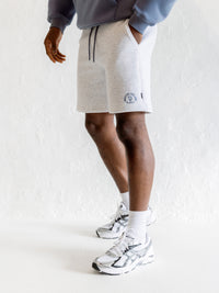 Briston Relaxed Jogger Shorts - Marl Wit