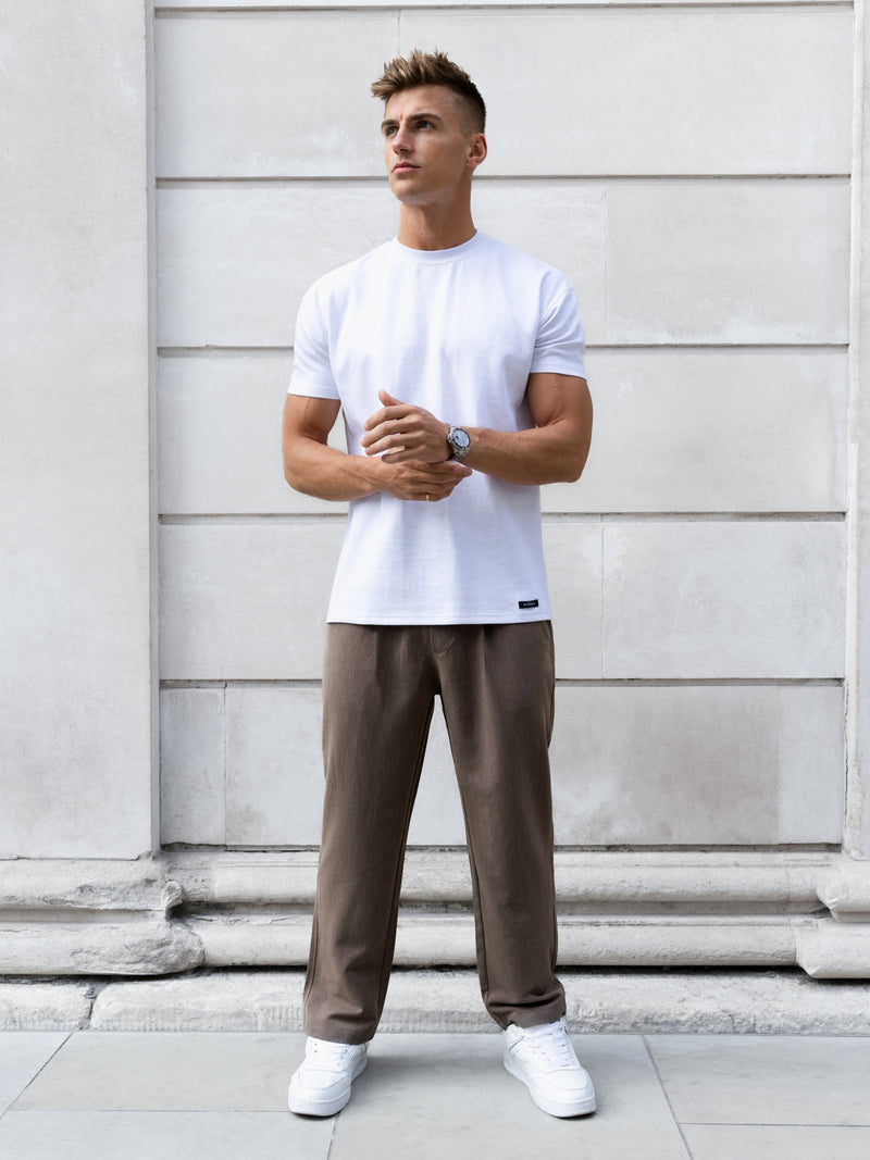Anston Stretch Chinos - Braun