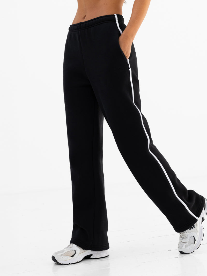 Jada Wide Leg Sweatpants - Black