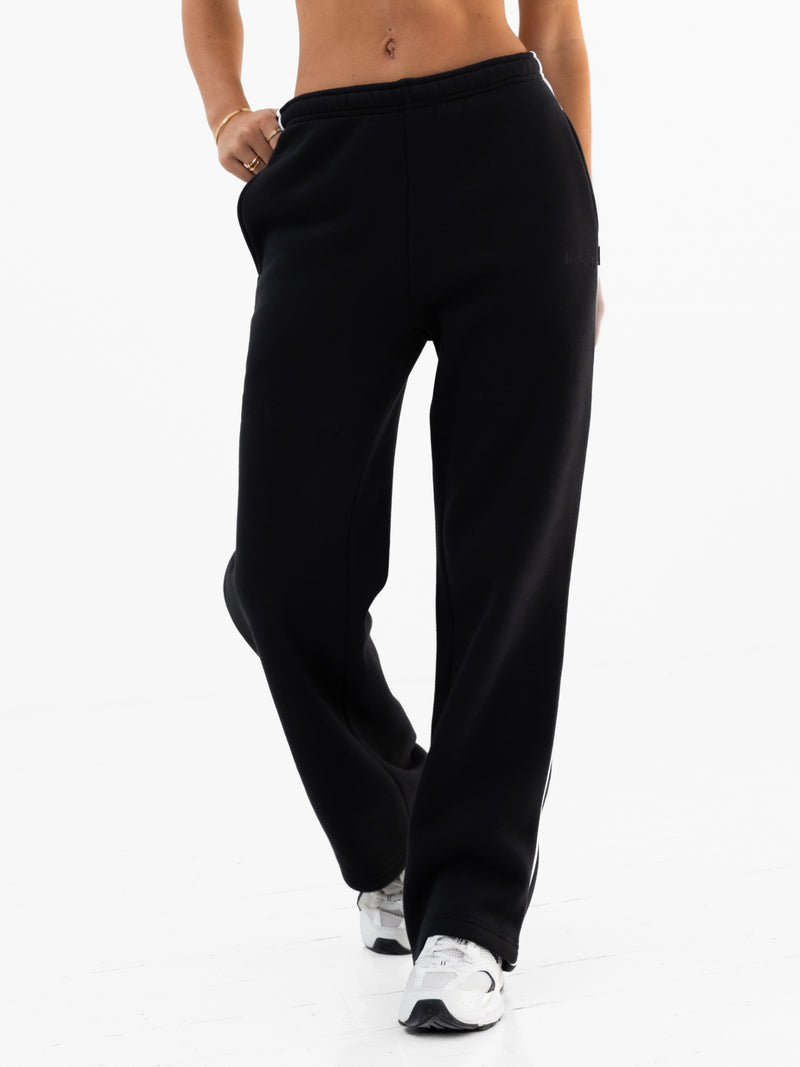 Jada Wide Leg Sweatpants - Black