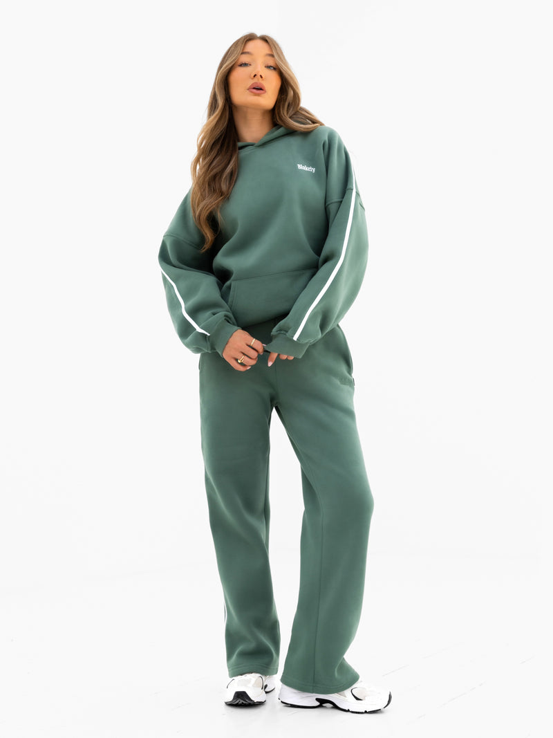 Jada Wide Leg Sweatpants - Vintage Green