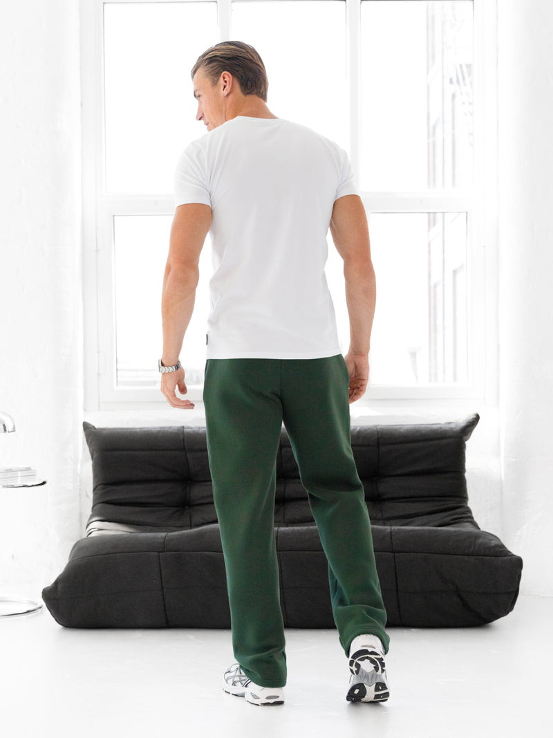 Blakely Straight Leg Sweatpants - Forest Green