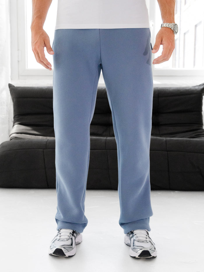 Idris Relaxed Sweatpants - Mittelblau