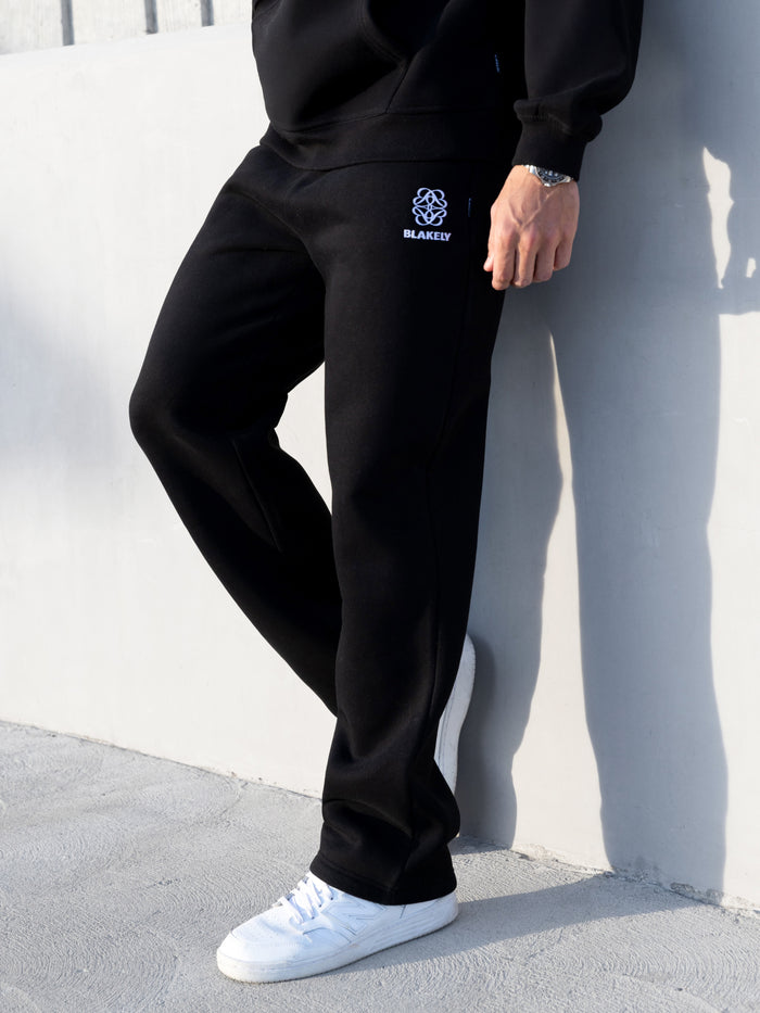 Mateo Wide Leg Sweatpants - Schwarz