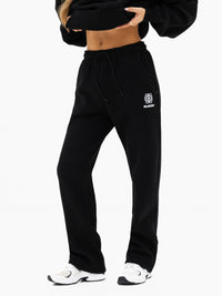 Iris Wide Leg Sweatpants - Schwarz