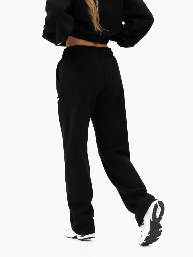 Iris Wide Leg Sweatpants - Schwarz