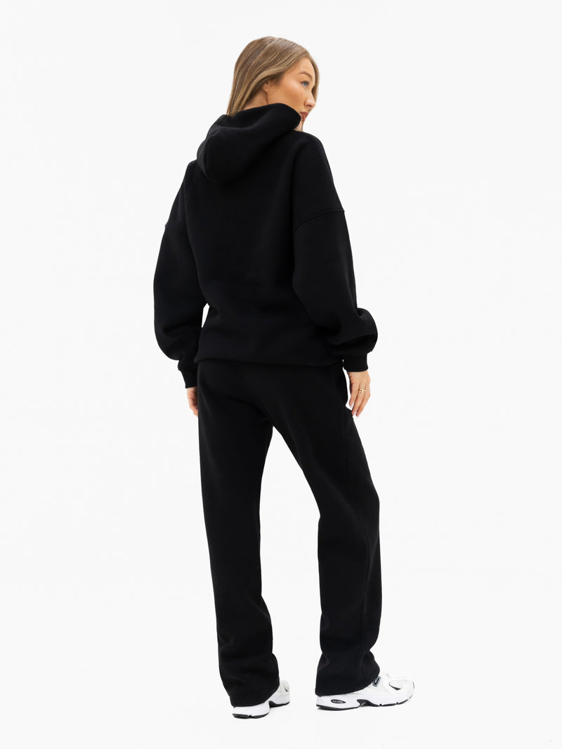 Iris Wide Leg Sweatpants - Schwarz