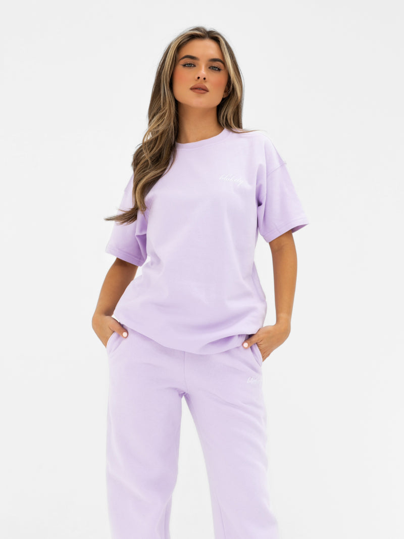 Georgia Wide Leg Sweatpants - Lila
