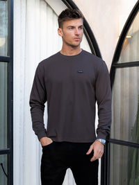 Keston Long Sleeve Top - Holzkohle