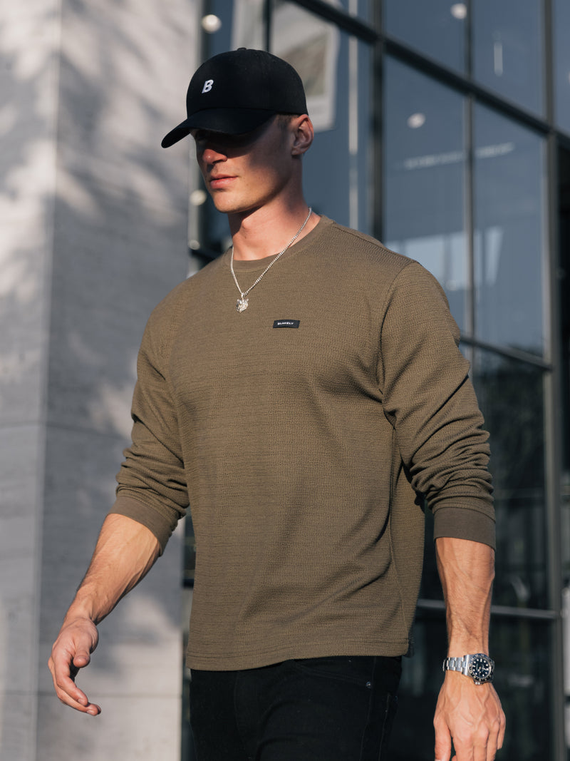 Keston Long Sleeve Top - Khaki