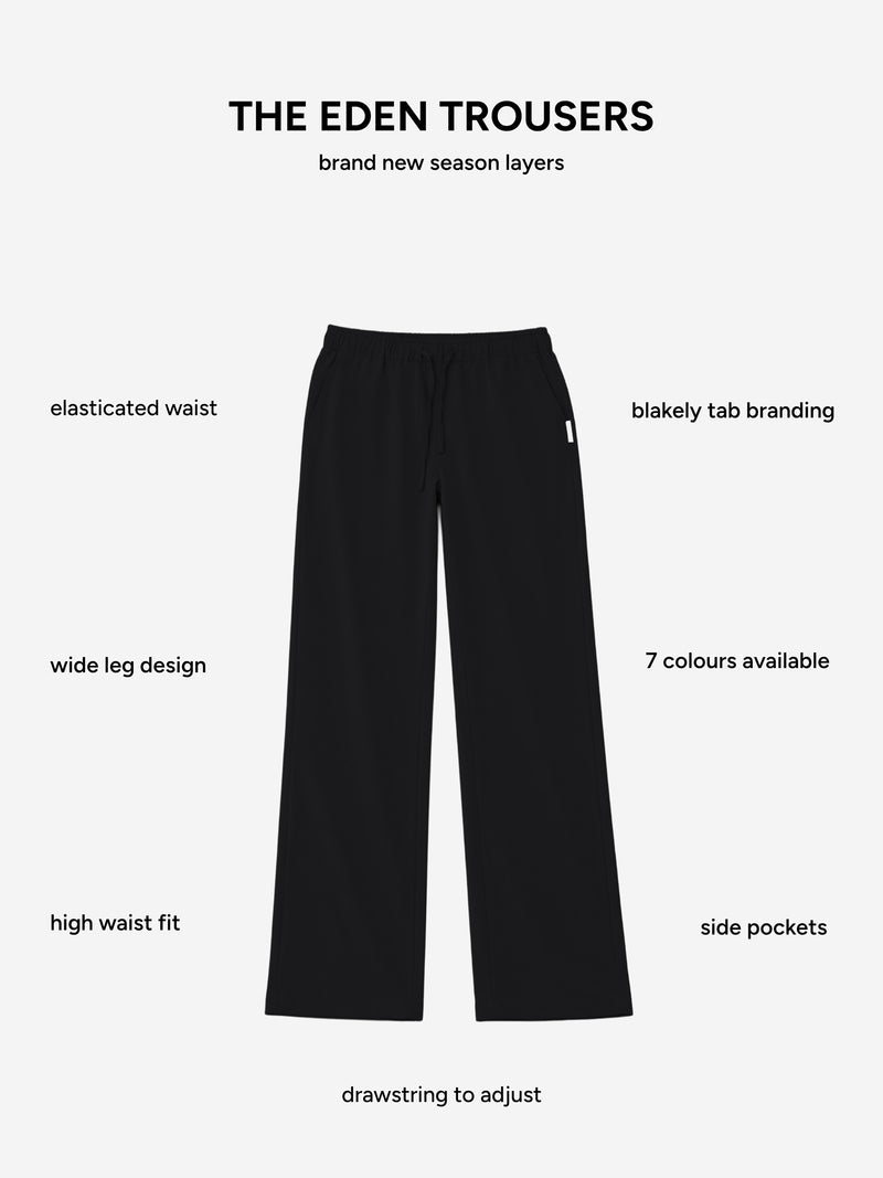 Eden Elasticated Trousers - Black