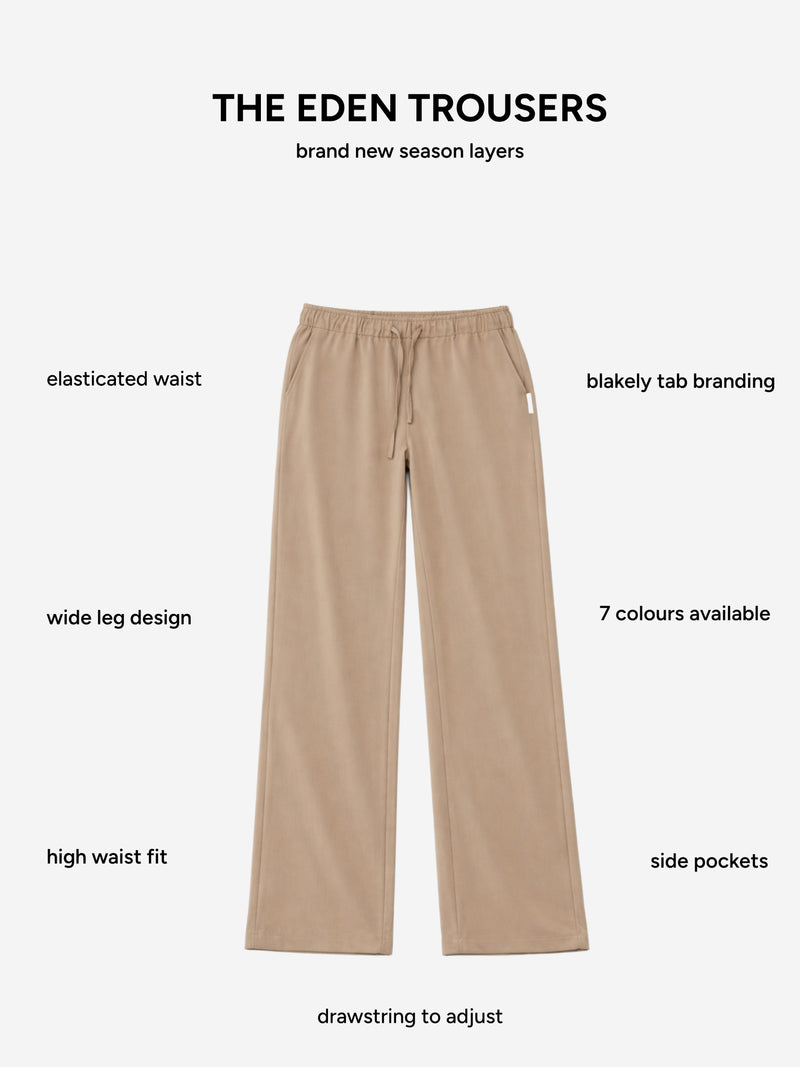 Eden Elasticated Trousers - Bräunen
