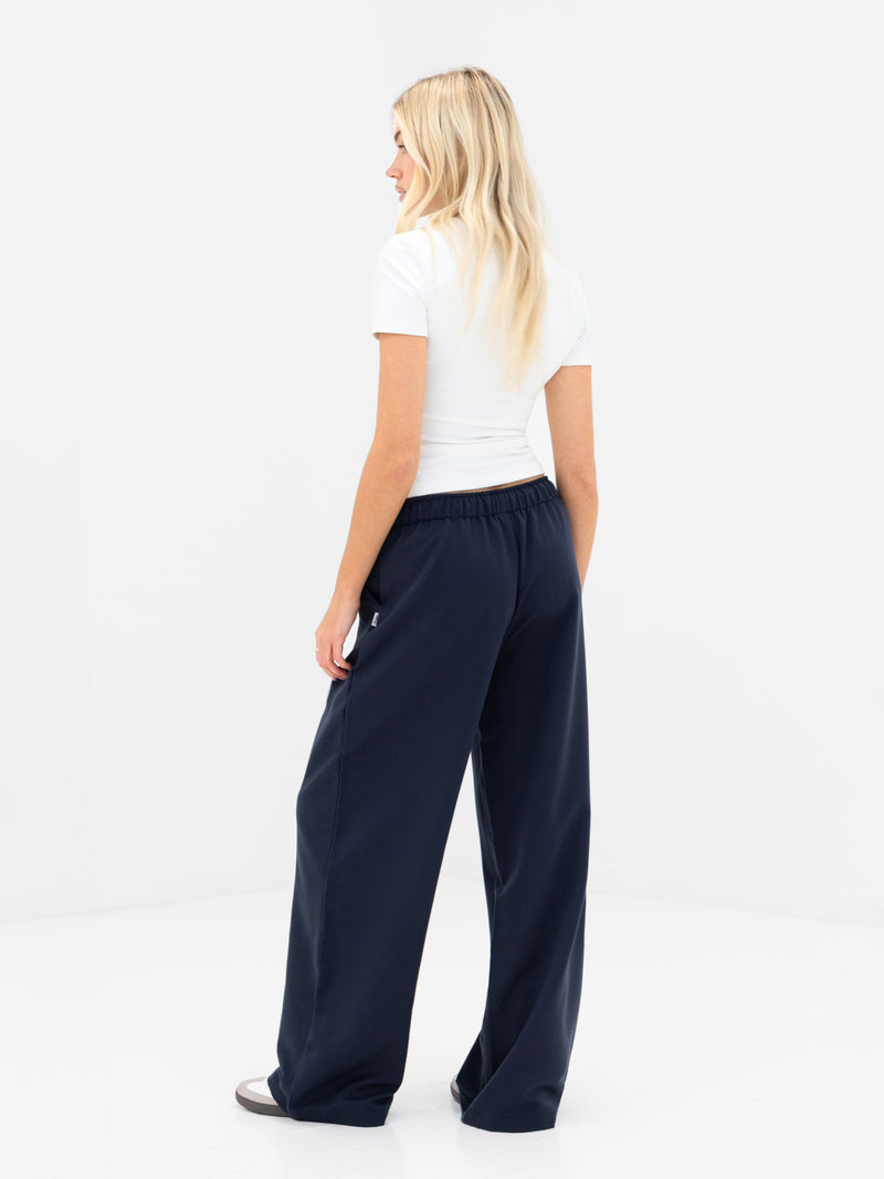 Eden Elasticated Trousers - Soft Navy