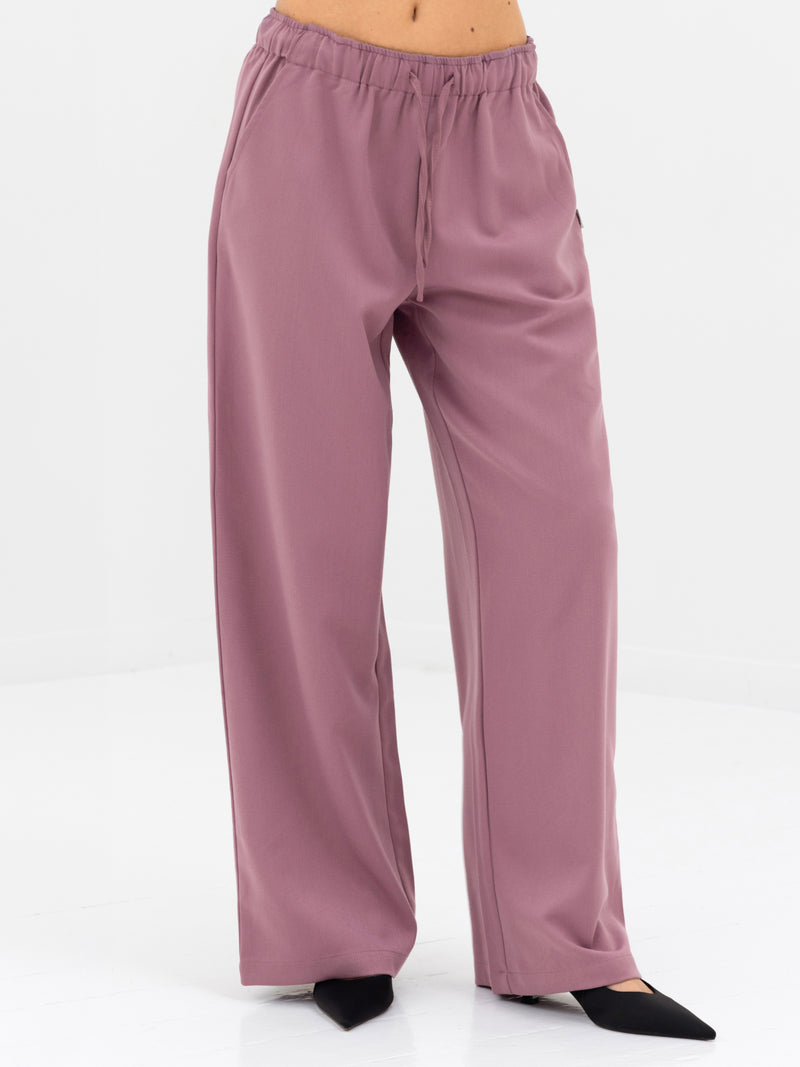 Eden Elasticated Trousers - Dusty Rose