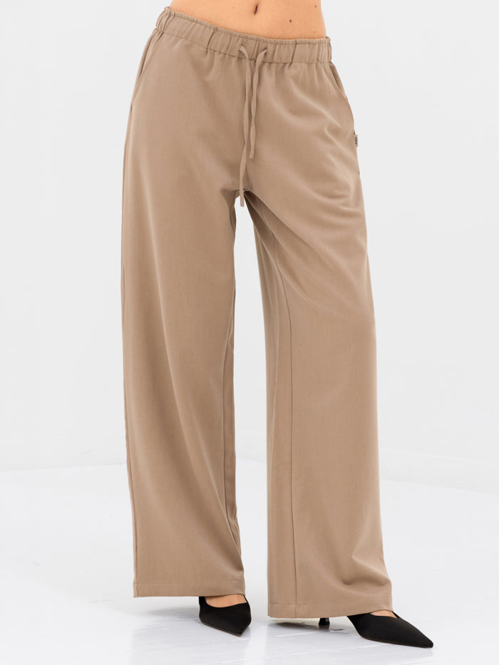 Eden Elasticated Trousers - Tan