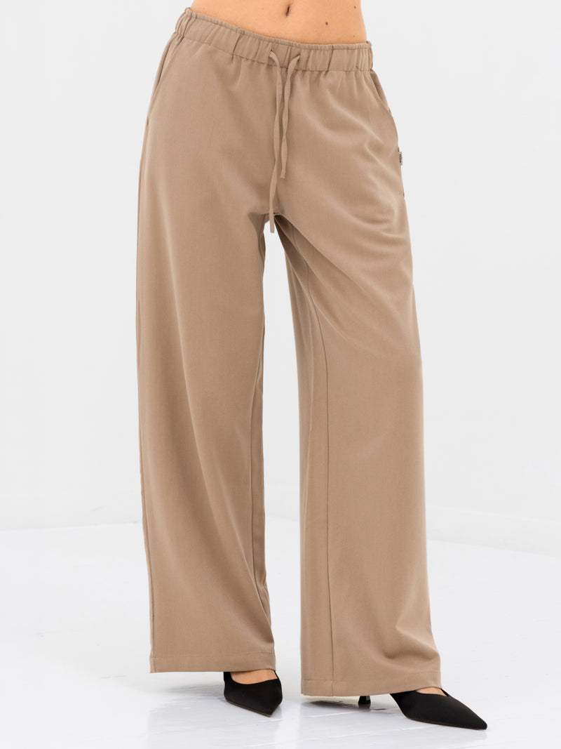 Eden Elasticated Trousers - Tan