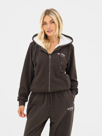 Heritage Full Zip Hoodie - Brun chocolat