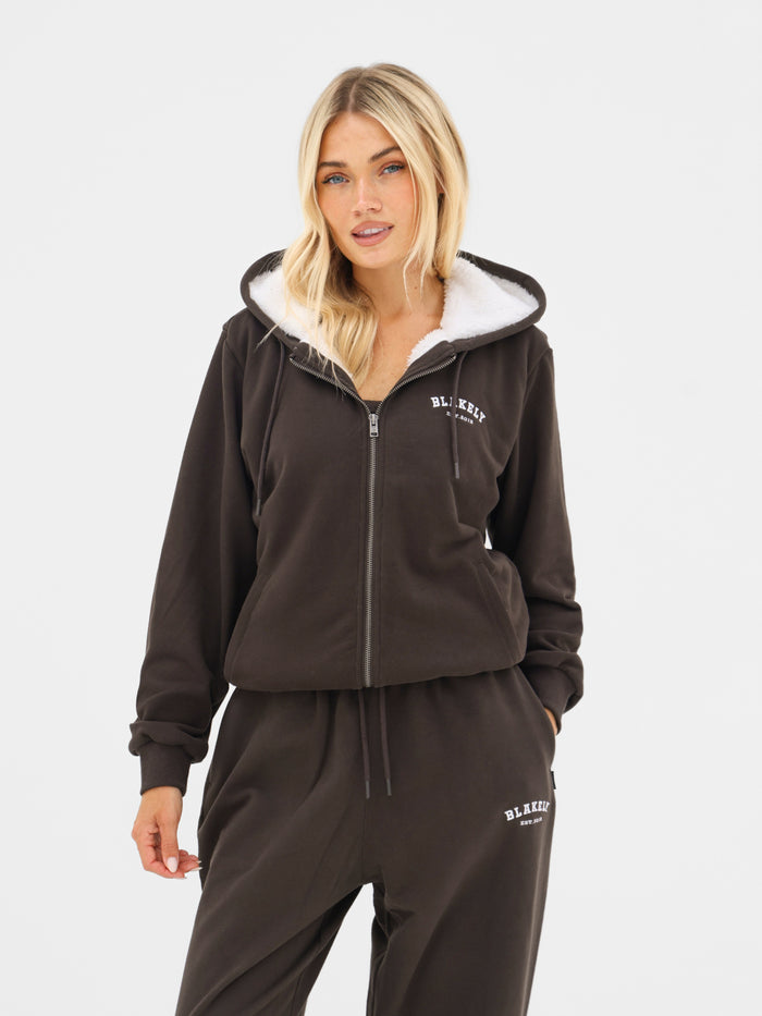 Heritage Full Zip Hoodie - Brun chocolat