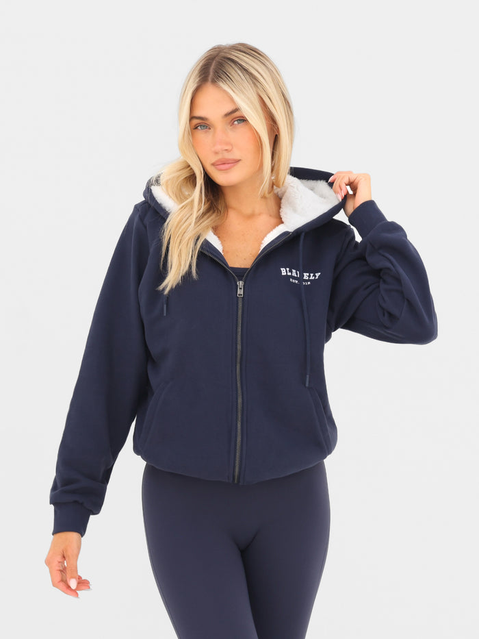 Heritage Full Zip Hoodie - Vraie Marine