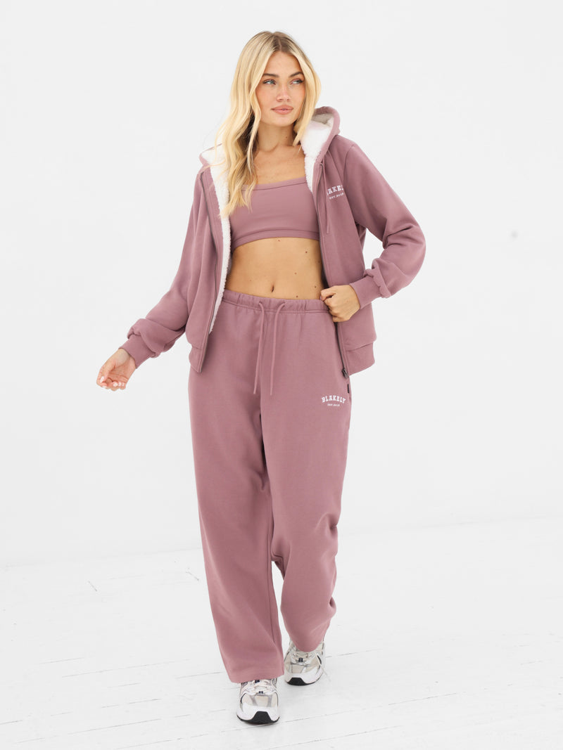 Heritage Full Zip Hoodie - Stoffig roze
