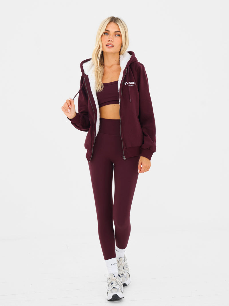 Heritage Full Zip Hoodie - Cerise noire