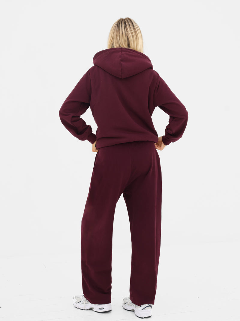 Heritage Full Zip Hoodie - Cerise noire