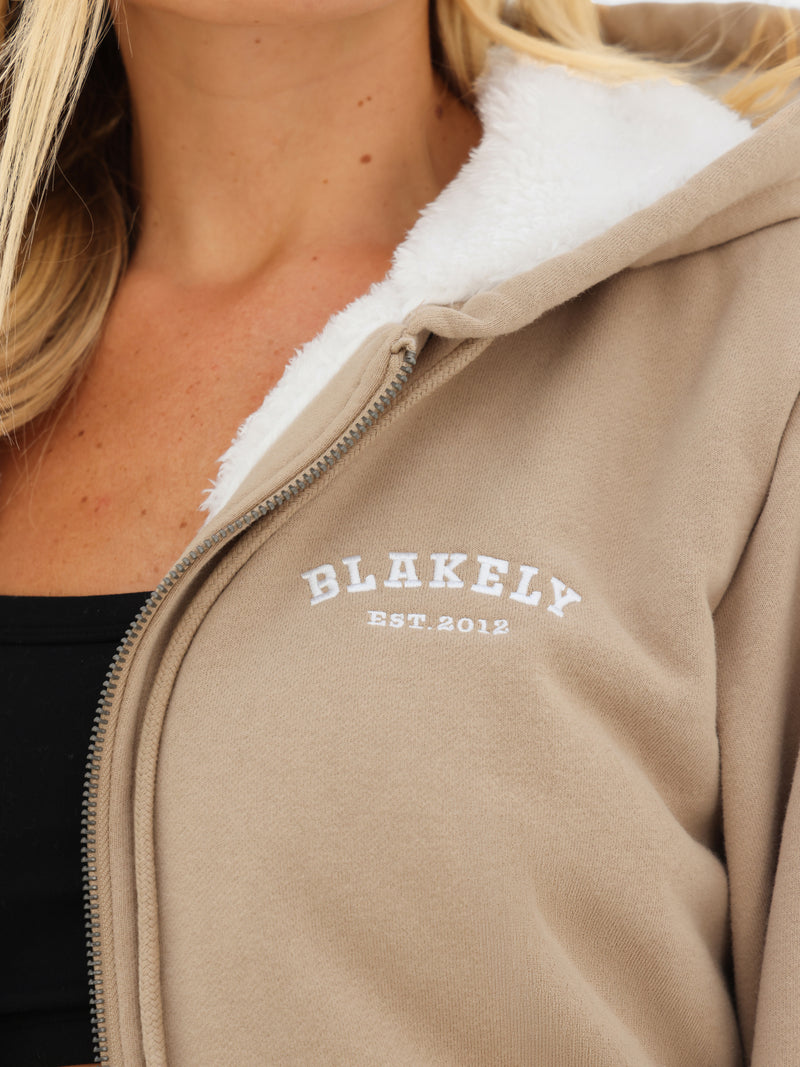 Heritage Full Zip Hoodie - Beige clair