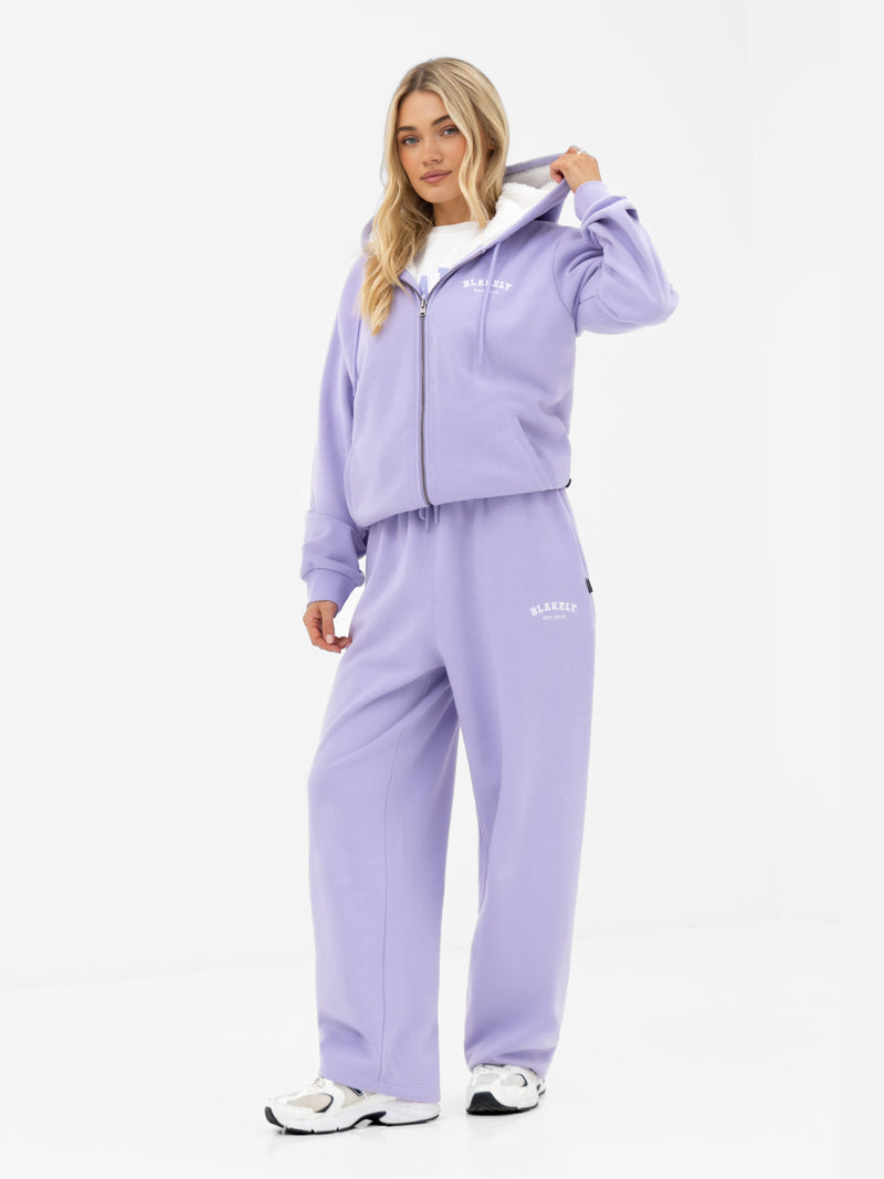 Heritage Oversized Full Zip Hoodie - Lilac