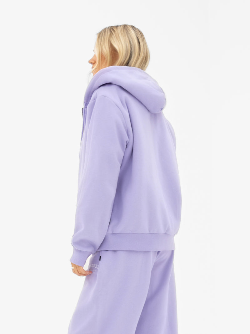 Heritage Oversized Full Zip Hoodie - Lilac
