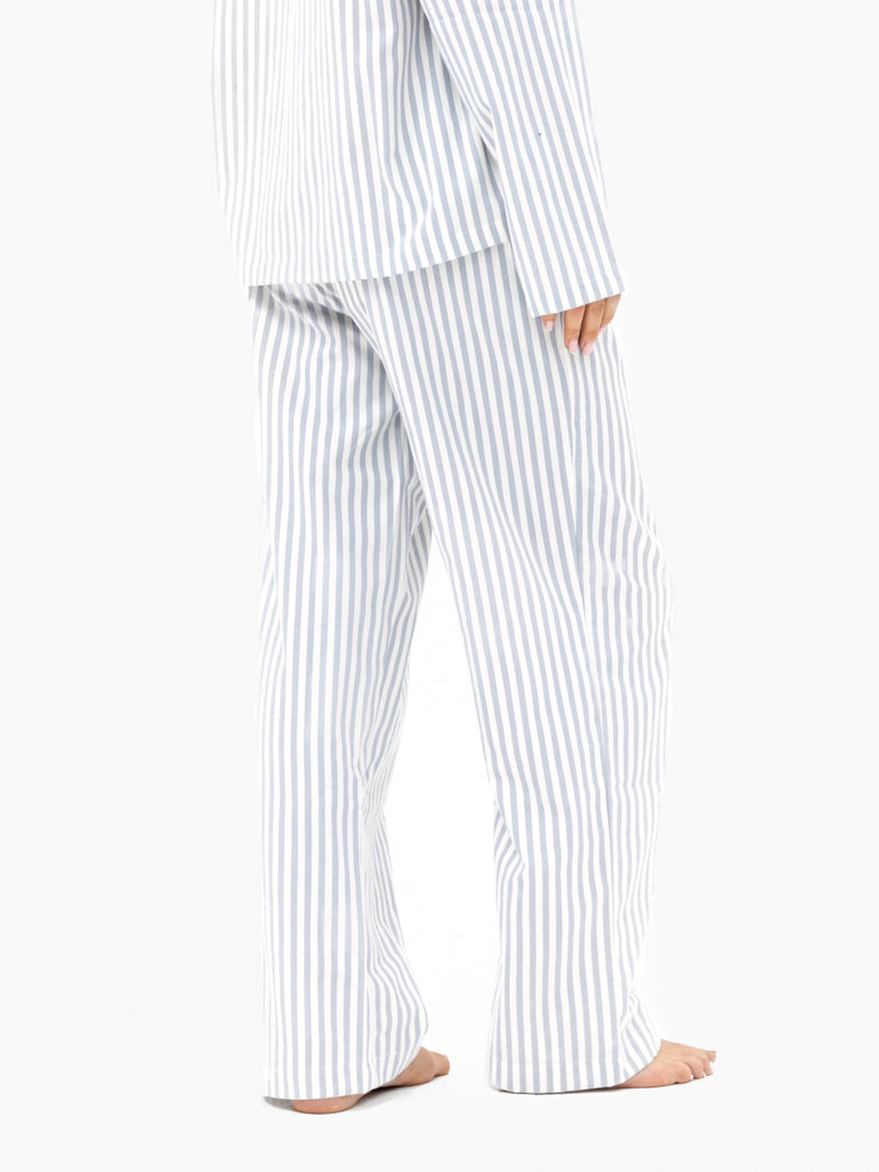 Suki Stripe Trousers - Light Grey Stripe