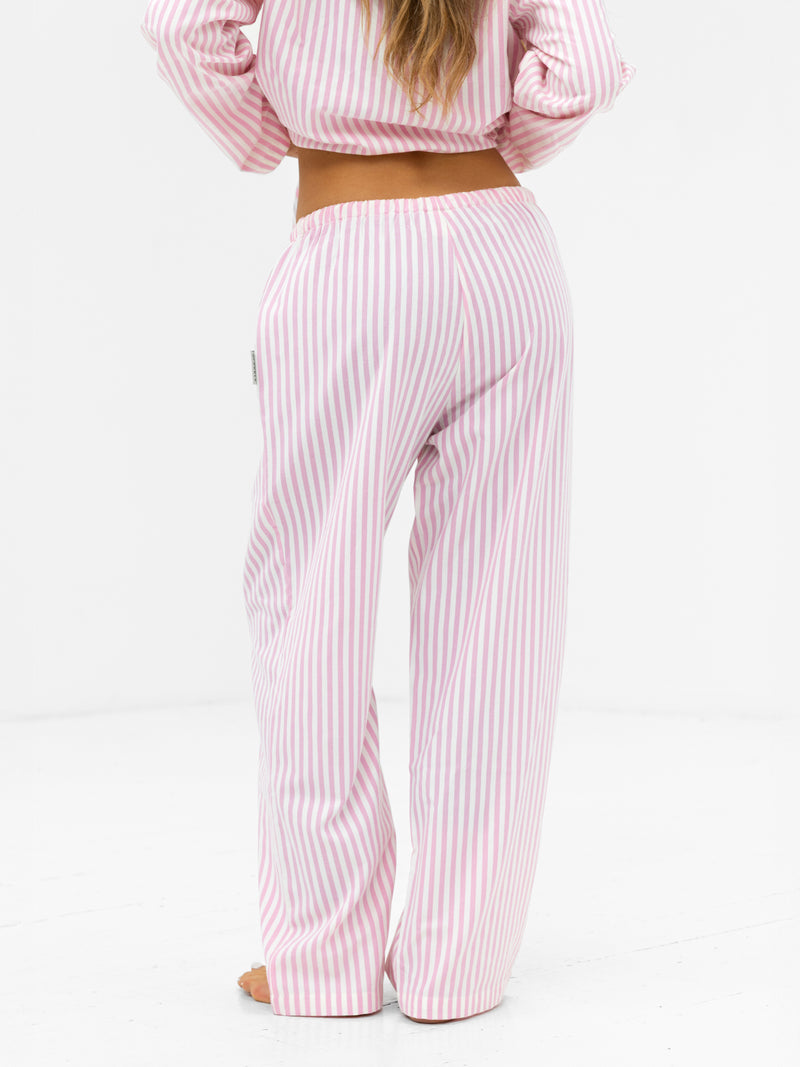 Suki Stripe Trousers - Pink Stripe
