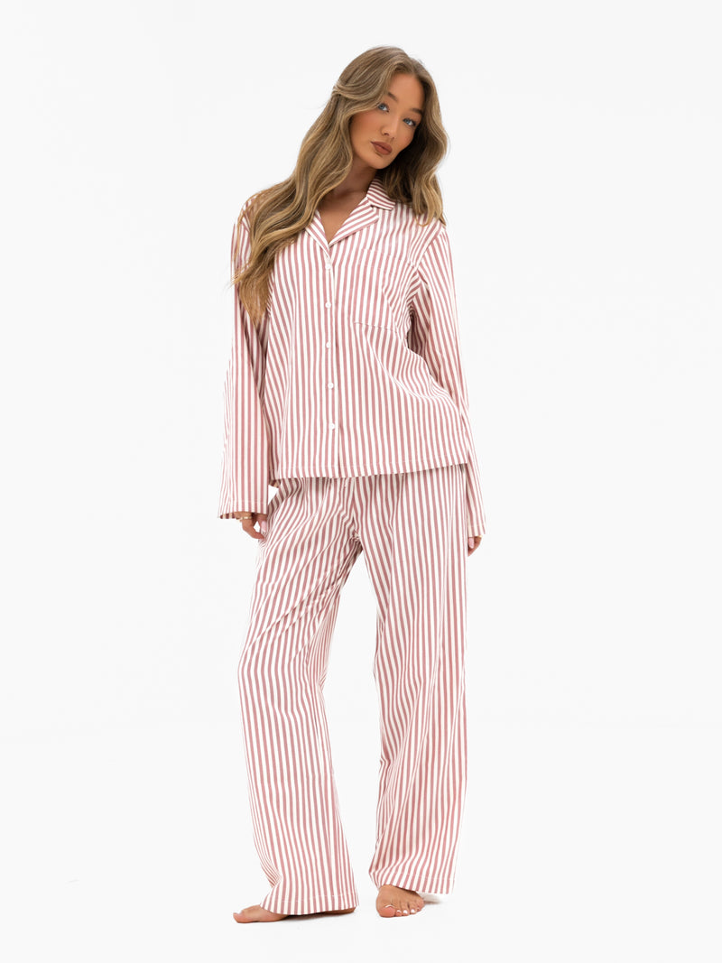 Suki Stripe Shirt - Red Stripe