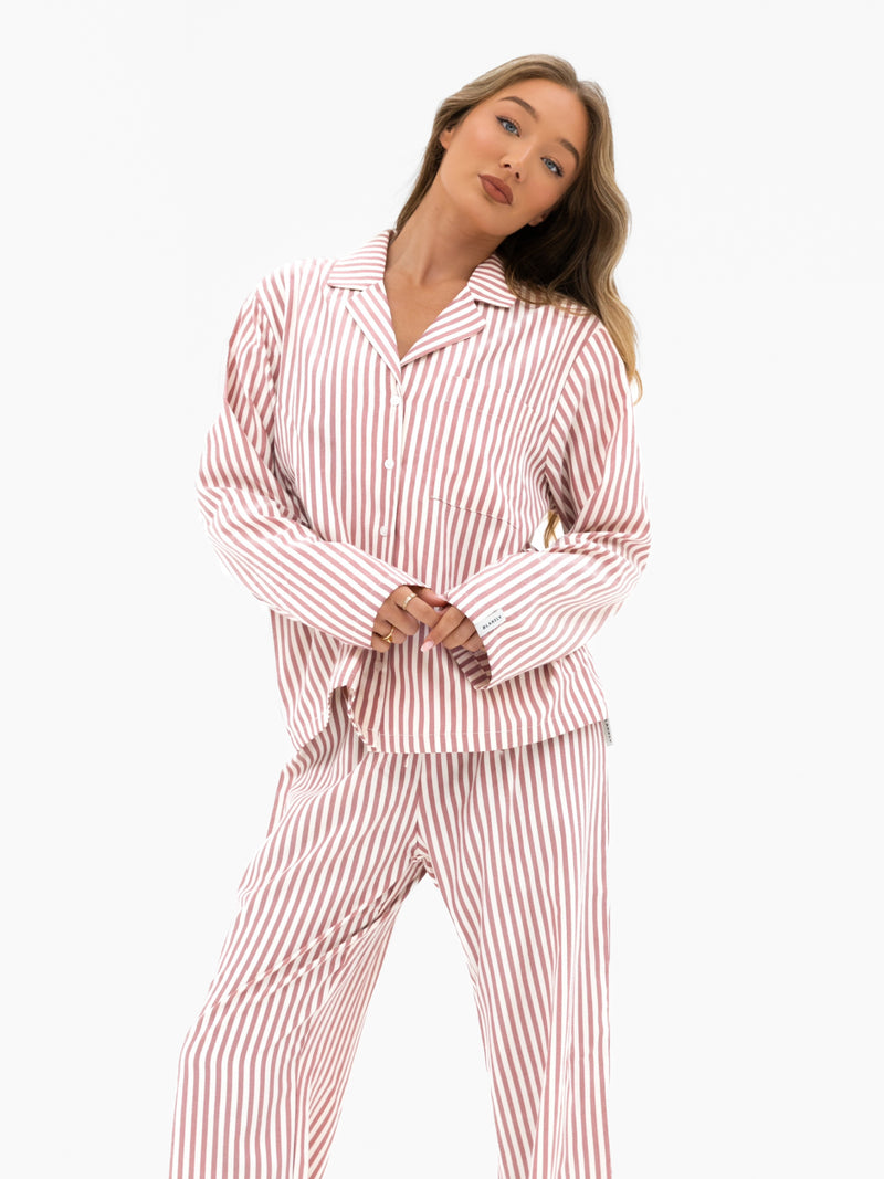 Suki Stripe Shirt - Red Stripe