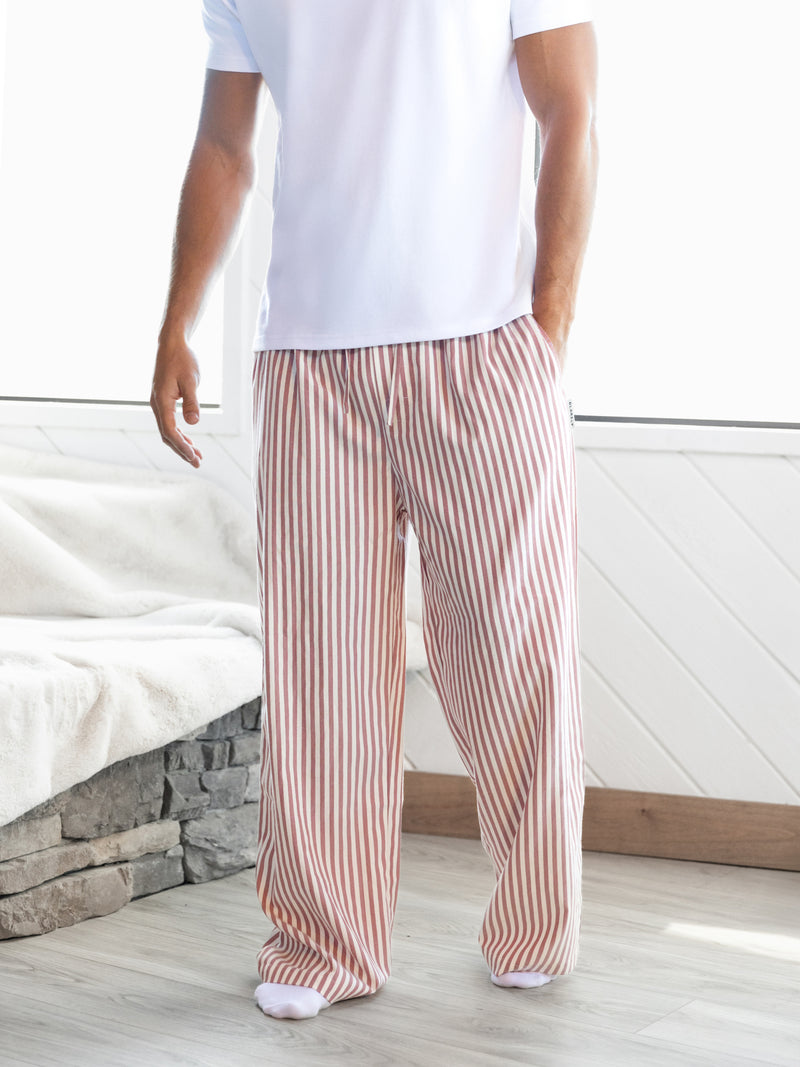 Albie Checked Trousers - Roter Streifen