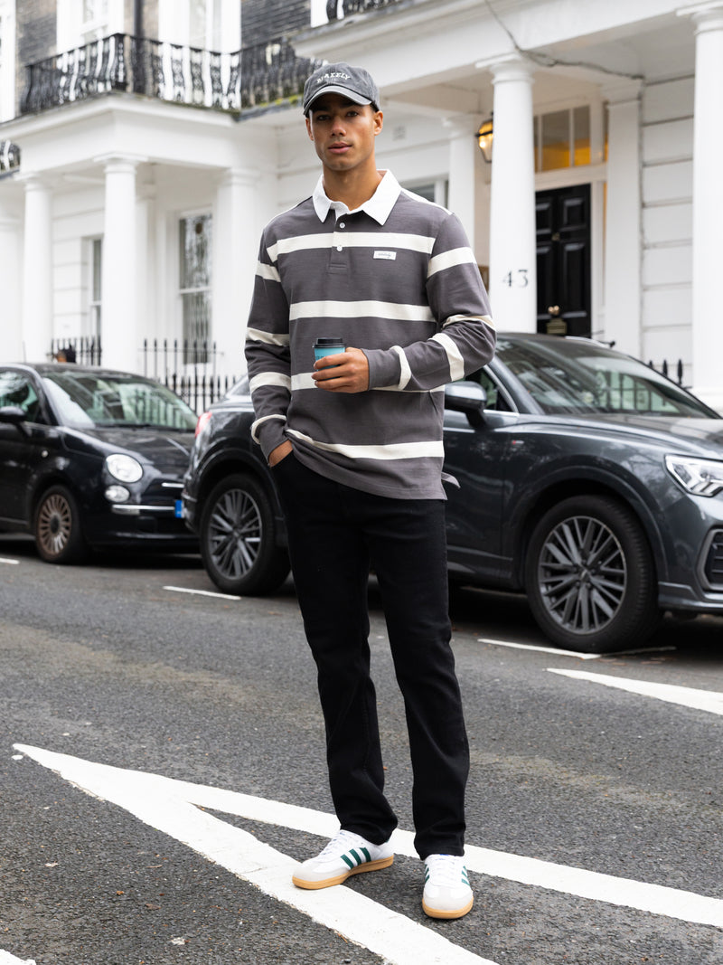 Archie Rugby Shirt - Houtskool