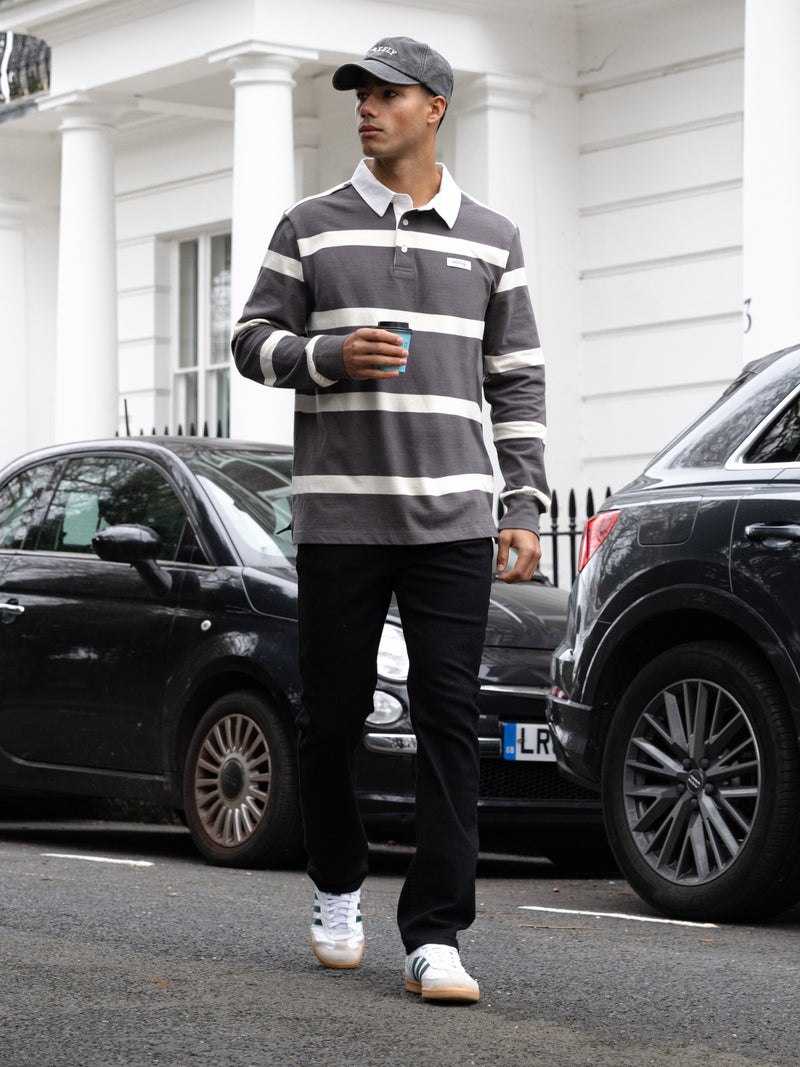 Archie Rugby Shirt - Houtskool