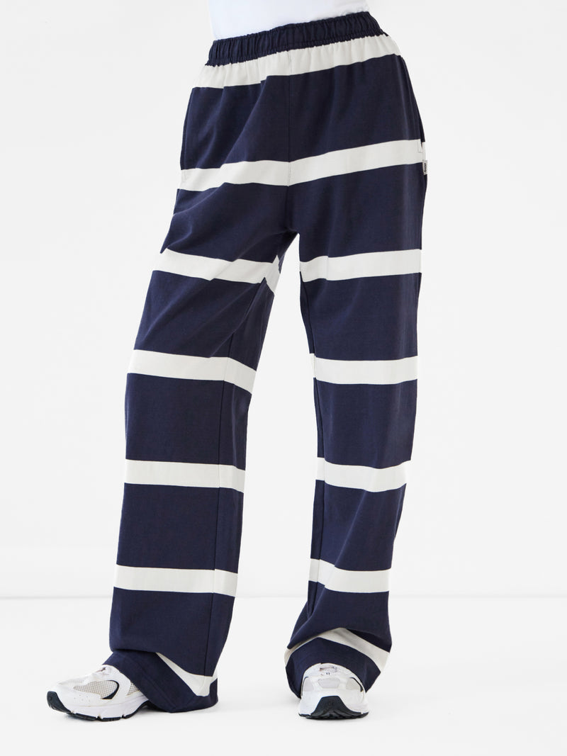Tilly Striped Trousers - True Navy