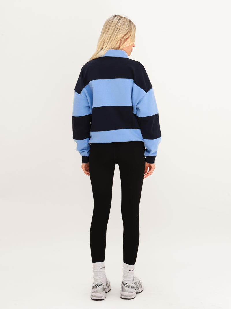 Harper Rugby Shirt - Navy & Blue