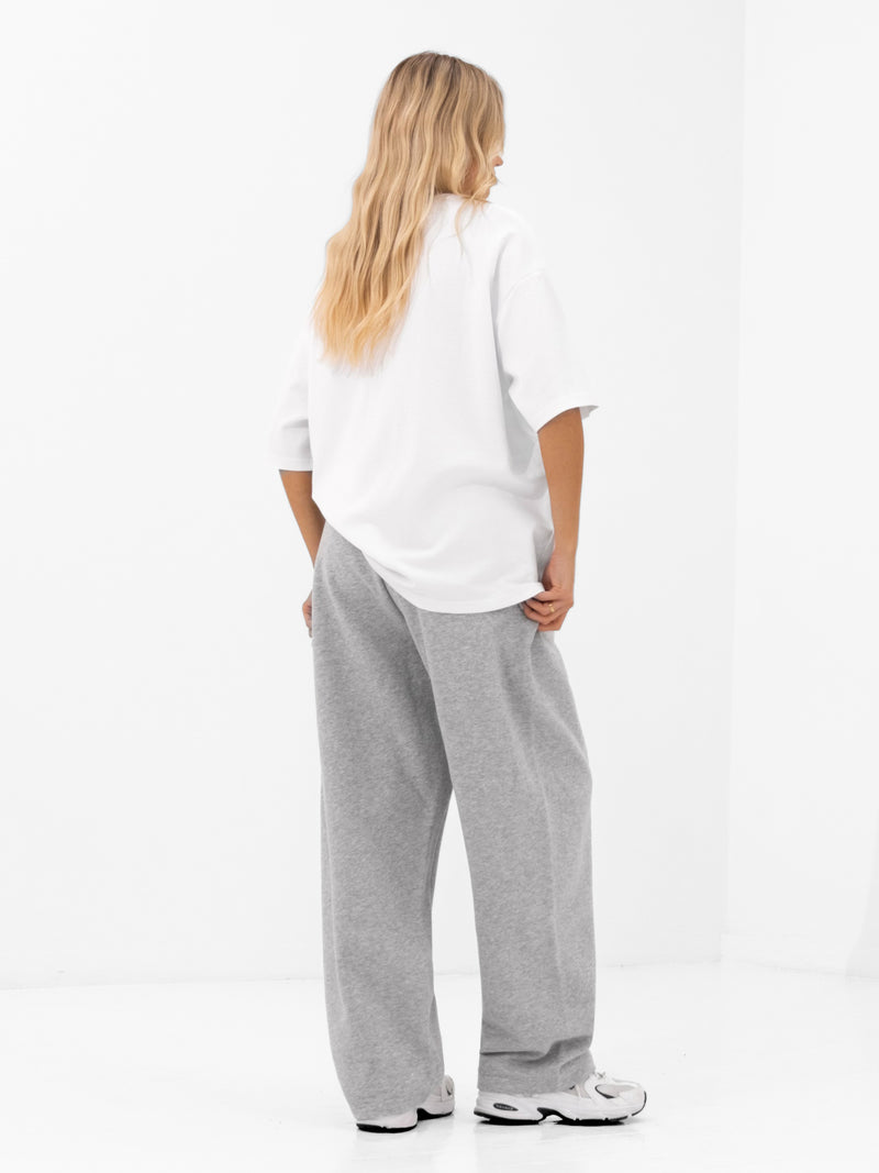 Heritage Wide Leg Sweatpants - Marl Grey