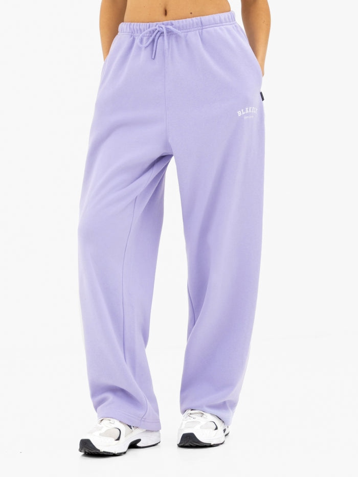 Heritage Wide Leg Sweatpants - Lilac