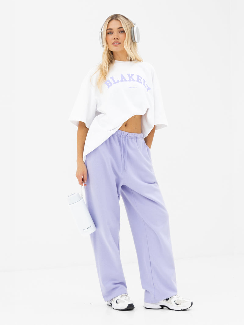 Heritage Wide Leg Sweatpants - Lilac