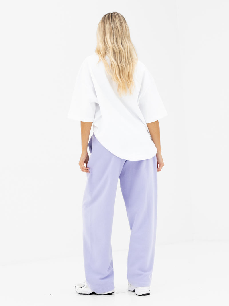 Heritage Wide Leg Sweatpants - Lilac