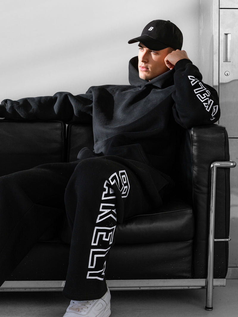 Miles Wide Leg Sweatpants - Black