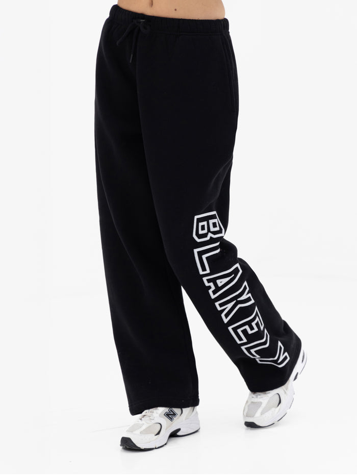 Alexis Wide Leg Sweatpants - Schwarz