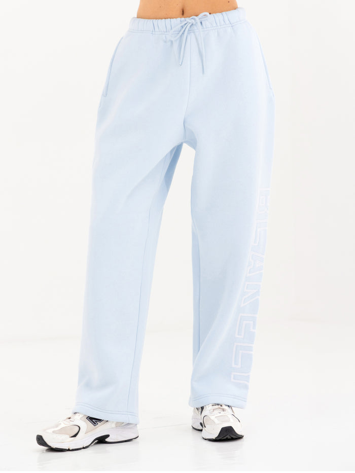 Alexis Wide Leg Sweatpants - Puderblau